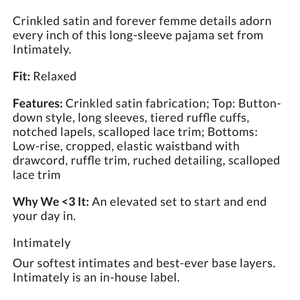 Free People Pretty Please PJ Set - Picture 4 of 4